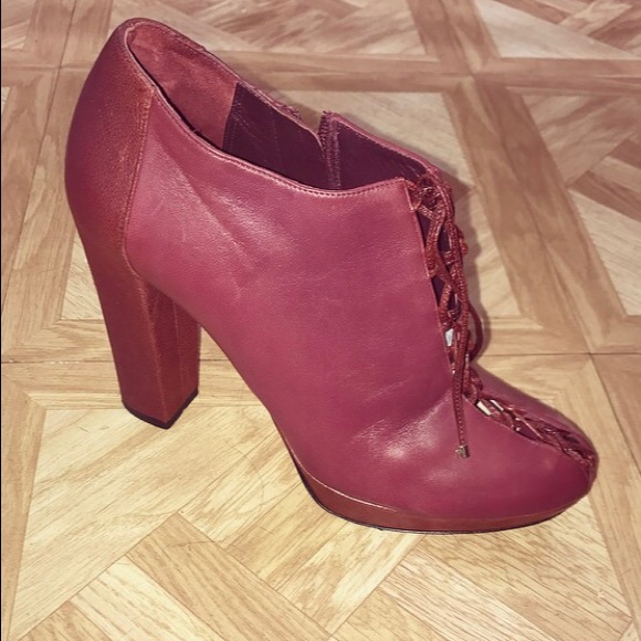 Authentic Christian Dior Burgundy leather booties - Picture 8 of 8
